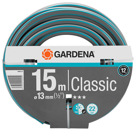 Hadica GARDENA Classic (1/2"), 15 m bez armatúr, 18000-20