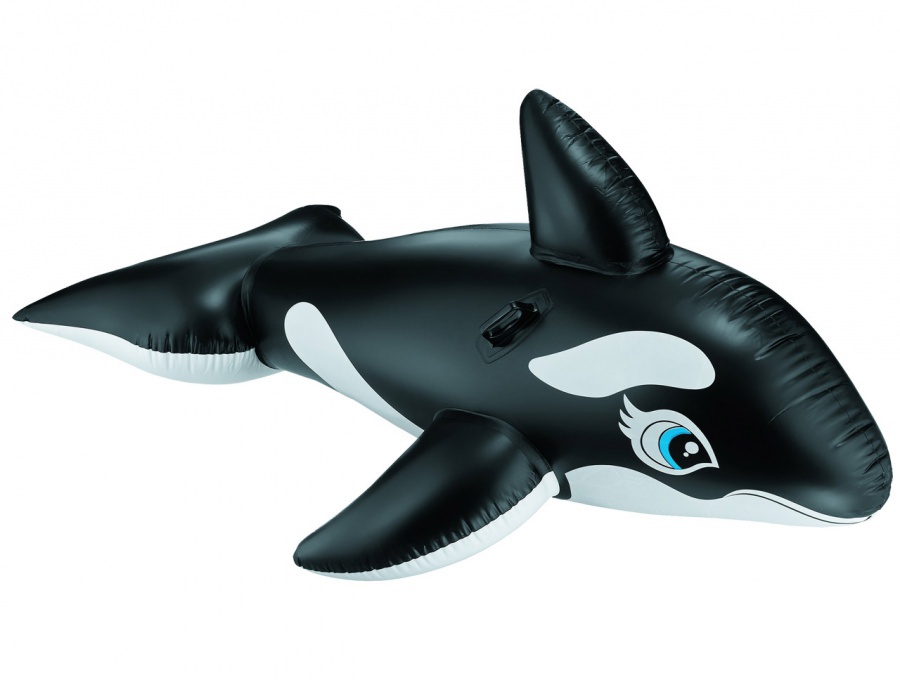 HECHT 510503 detská nafukovacia veľryba čierná