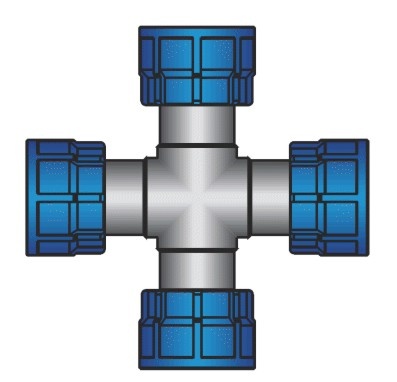 Holendrový kríž 4 x 1“ vnútorné závity